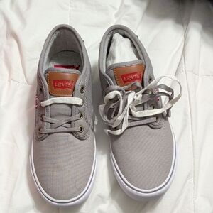 Levi's Light Gray Sneakers with White Soles